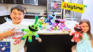 Poppy Playtime in Real life Epic Egg Hunt with Huggy, Kissy, Doey the Doughman Adventure!