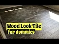 How to - laying wood look tile in a room tips and tricks