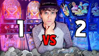 Which Dave and Busters Coin Pusher Will Win Us The Best Prize