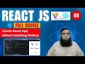 React JS Tutorial Create React App with Vite Vite React Setup for Beginners