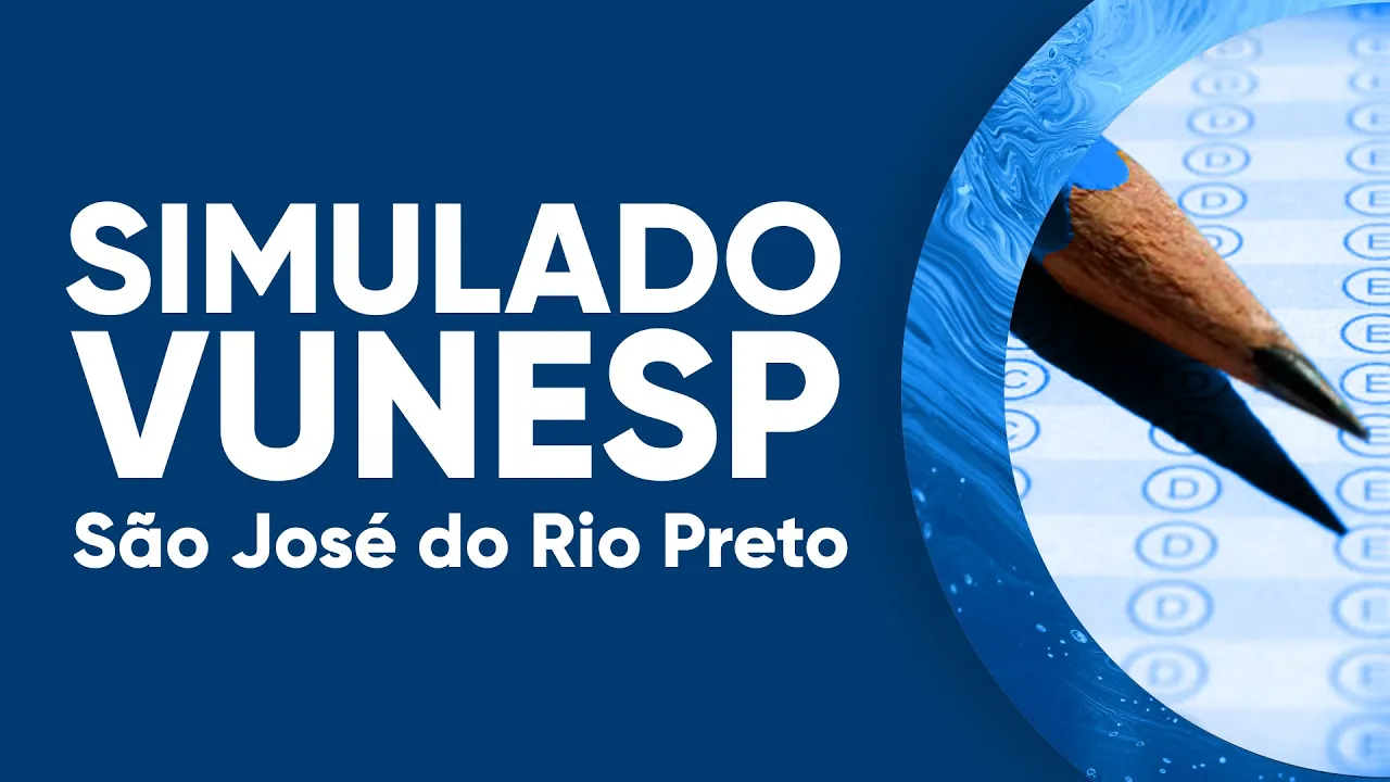 Simulado Matemática Vunesp 2021 - São José do Rio Preto e Jaguariúna