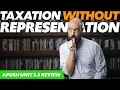 Taxation WITHOUT Representation APUSH Review Unit 3 Topic 3 3 3 Period 3 1754-1800