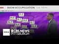 Updated Pittsburgh snowfall forecast ahead of weekend snowstorm