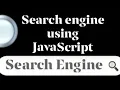 How to create a simple search engine using javascript for beginners