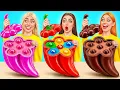 Download Lagu Gummy Food, Real Food vs Chocolate Food Challenge | Tasty Kitchen Hacks by Multi DO Challenge