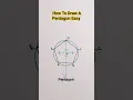 Very Easy How To Draw A Pentagon