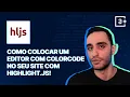 How to Add a Code Editor with Syntax Highlighting to Your Site with Highlight js