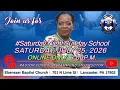 Saturday Night Sunday School 25 July 2026 6 00 P M Pastor Vondol Hammond Instructor