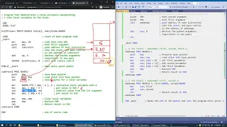 13 16 C-like local variables on the stack