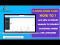 Download Lagu How to add categories in admin panel | ecommerce development