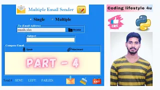 Create Your Own Email Sender Application Part-4 Python GUI Project Step By Step Tutorial