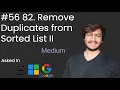 Remove Duplicates from Sorted List II LeetCode