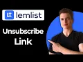 How To Set Up An Unsubscribe Link Using Lemlist Full Guide