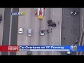 Car Overturns On 101 Freeway In Calabasas 3 Lanes Blocked