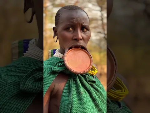 Ethiopia Woman the lip plare #shorts #ytshorts
