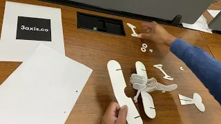 Airplane Assembly 3axis co Laser Cut Model