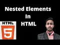 Nested Elements in HTML Nested Elements What is Nested Element Nested Ordered Unordered List