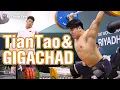 Lagu Tian Tao \u0026 Gigachad - 170kg Snatch, Power Snatches, Panda Pulls