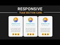 Responsive Team Section Card Using CSS Grid