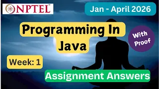 NPTEL Programming In Java Week 1 Assignment Answers With Explanation Jan Apr 2026