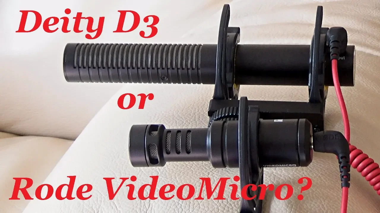Rode VideoMicro & Deity D3 Compared