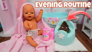 Download Baby Born doll Evening Routine and Training feeding baby doll vegetable baby food MP3