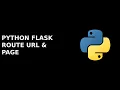 python tutorial flask web development route url page window pycharm