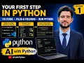 Lecture 1 Getting Started with Python - Open VS Code Create Files Run Your First Program