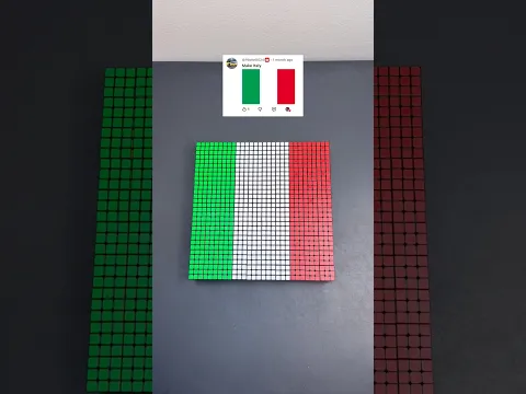 Creating ITALY 🇮🇹 With Cubes!