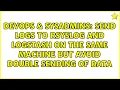 Send logs to rsyslog and logstash on the same machine but avoid double sending of data