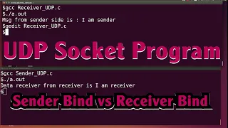 UDP Socket Program in C UDP Socket in C Socket Programming in C Bind function in UDP Socket