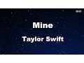 Lagu Mine - Taylor Swift Karaoke【No Guide Melody】