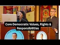 Lagu Core Democratic Values, Rights and responsibilities in Exile  Community . Talk by Kalsang la  la