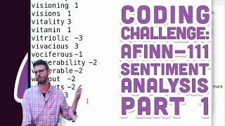 Coding Challenge AFINN-111 Sentiment Analysis - Part 1
