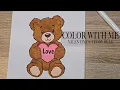 Coloring a Valentine s Day Teddy Bear Create Easy AI Coloring Pages
