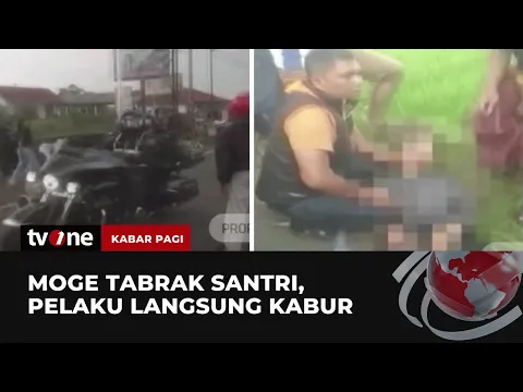 Rombongan Moge Tabrak Lari Santri di Ciamis