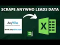 How to scrape data from Anywho site using Best web Scraper