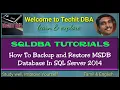 PART 73 HOW TO BACKUP AND RESTORE MSDB DATABASE IN SQL SERVER 2014 TAMIL TechIT DBA