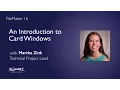 FileMaker 16 An Introduction to Card Windows