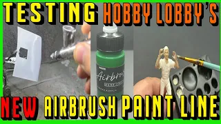 Testing Hobby Lobby s NEW Airbrush Paint Is It Any Good Brush vs Airbrush Test