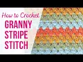 How to Crochet Granny Stripe Stitch For Beginners US Terms