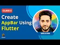 Flutter tutorial for beginners - How to make custom appbar in flutter