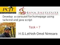 Develop a carousel for homepage using tailwind and java script