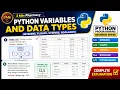 Python variables and data types integers floats strings booleans B pharmacy 1st semester