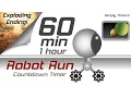 1 hour - 60 min racing robot countdown timer with exploding ending