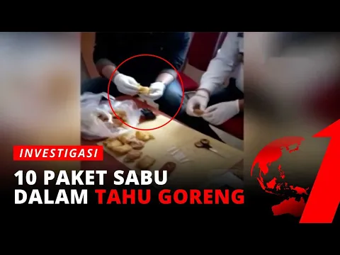Jangan Ditiru! 10 Paket Sabu Disembunyikan dalam Tahu Isi