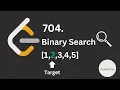 Binary Search in JS include Dry Run 704 Binary Search Javascript Leetcode - Easy