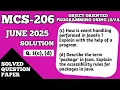 P2 - Event Handling in JavaFX and Packages in Java MCS 206 Previous Year Solution MCS206 IGNOU