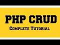 PHP CRUD Tutorial with MySQL Bootstrap Create Read Update Delete C