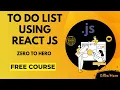 ToDo List Using React JS